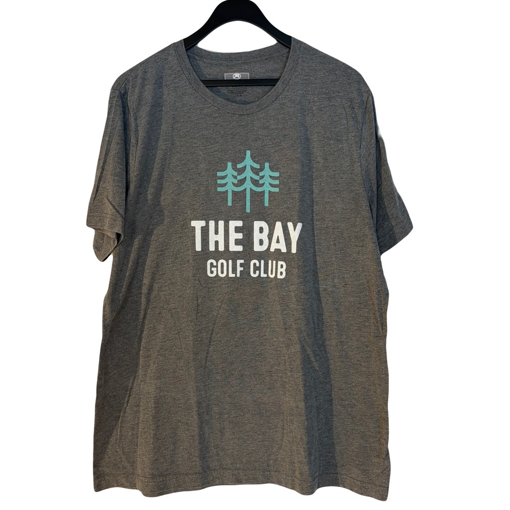 The Bay Golf Club Men's Grey Graphic Tee size XL
